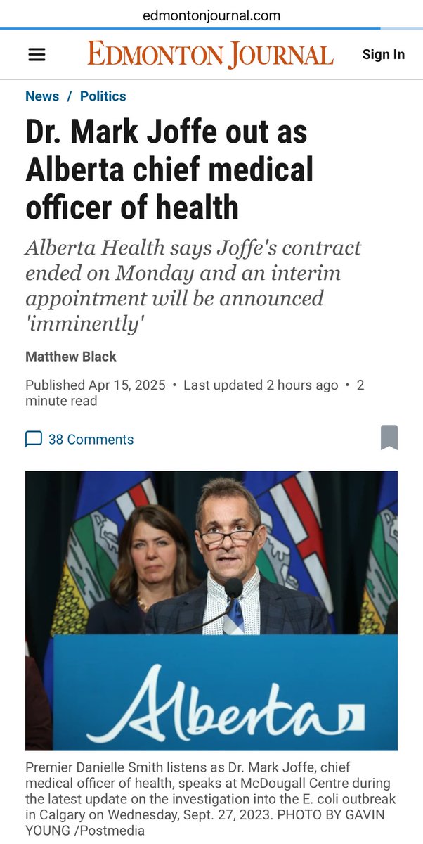 On Friday, Alberta’s Chief Medical Officer of Health finally issues a statement urging Albertans to get vaccinated in the face of a measles outbreak. On Monday, he’s out of a job. We are truly being governed by the Convoy Crowd. Alberta has become a Trumpian dystopia. #ElbowsUp