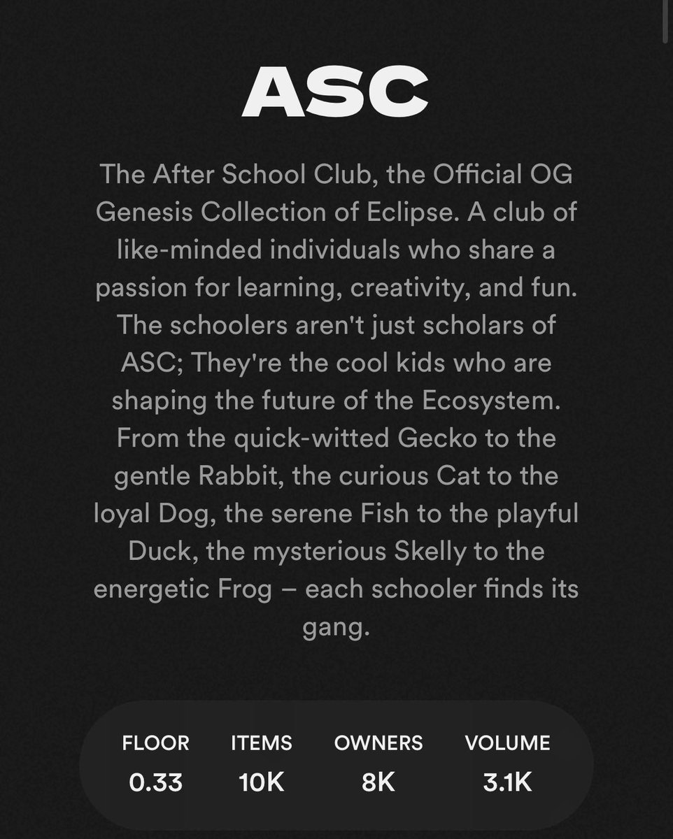 GROOT__04's tweet image. Tell that u r real supporter of @EclipseFND if u didnt afraid , fud , never list your asc 

@asclubnft  From 3000$ ➡️ 500$
@Validators_   From 1300$ ➡️ 100$

Im with @EclipseFND  in ATH AND ATL 
Will u be with me ?