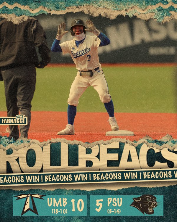 Beacons Win with a score of 10-5. Farnacci and Meagher lead the hitting with 2 hits a piece. Dexter gets the win, his third of the year.  #RollBeacs #FeedTheMeter #FindAWay