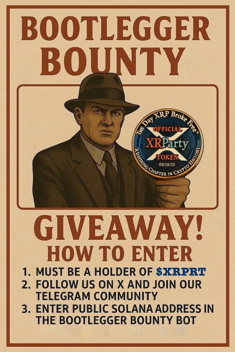 GIVEAWAY TIMEEEEEEE🚀
Every two weeks! 
Current Prize Pot Value: $18.51 USD
Countdown: 4d 16h 16m 50s

Enter in the bootlegger bot in our Telegram for a chance to win the Mint &amp; Forge Bootlegger Bounty Giveaway!🏆 Only the community members can enter, and you must be holding $50