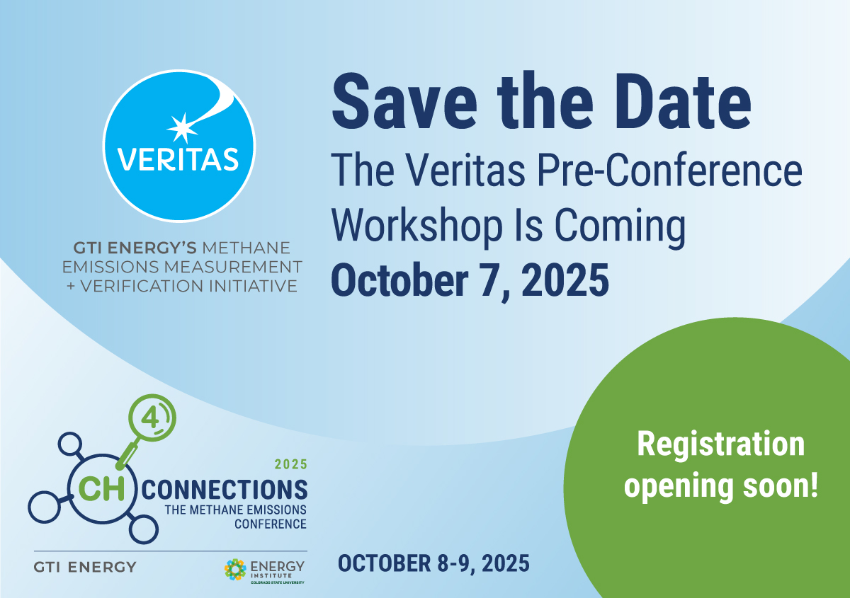 Ch4Connections's tweet image. Join us before #CH4Connections on October 7 for the Veritas Pre-Conference Workshop! Learn how
@gti_energy
led Veritas helps the industry effectively and efficiently adopt methane measurement into their operations for credible reduction. More: veritas.gti.energy