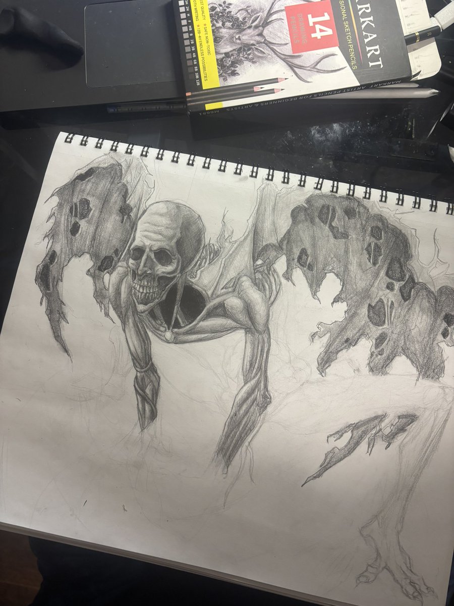 Huahuawang_'s tweet image. Orphan drawing I did back in January #bloodborne #soulsgame #soulslike