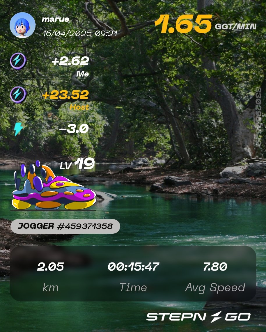 maruosu_su_'s tweet image. スパルタホストkaito @bcg_456 さんのジョガー、私の平均速度が4.?~5.?km/hなので下振れないように走ることにしました！毎朝15分やろうかな💨
久々のラン🏃‍♀！！右脚やっぱり痛いのでこのあと歩いて接骨院GO🦴
#STEPNGO #COMEBACKRUN