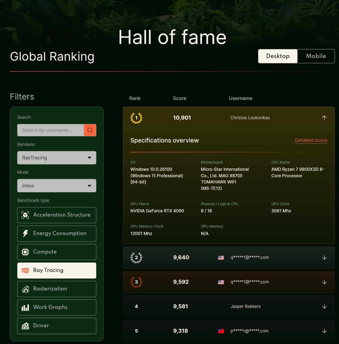 Been playing around with a new European 3D benchmark called Evolve 🇪🇺

The Hall of Fame is public and looks like I made it into the top-5 :)

Latest release notes: evolvebenchmark.com/release-notes/…