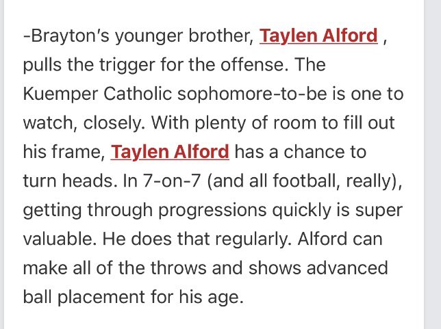 Thank you @RobHoweHN for write up! <a href="/PrepRedzoneIA/">Prep Redzone Iowa</a> <a href="/CoachSteinKHS/">Coach Steinkamp</a> <a href="/CoachAlford11/">Ben Alford</a> <a href="/KuemperFootball/">KuemperFootball</a> <a href="/BoltIowa/">Carroll Chargers</a>