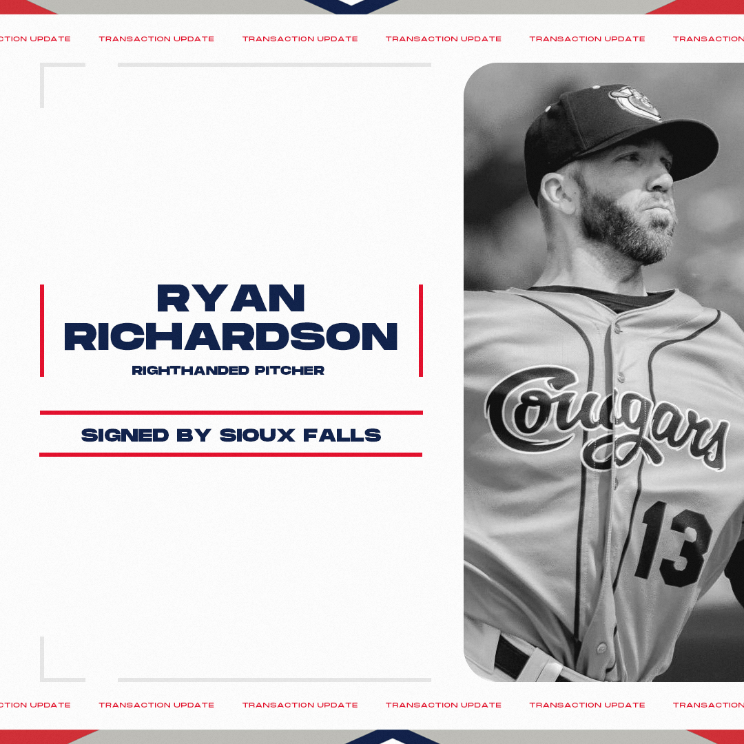AA_Baseball's tweet photo. April 15 Transaction: @canaries signed RHP Ryan Richardson.

The @ctigersbaseball alum is the @KCCougars' AAPB career leader with 115 games pitched.

https://t.co/sH8nA0Ga9K