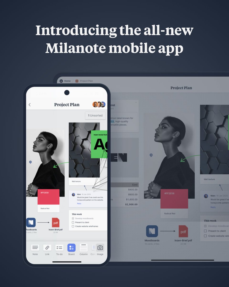 Milanote tweet media