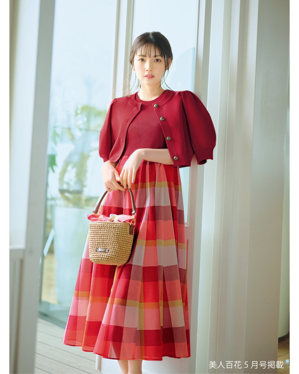 美品！ブルーレーベル美人百花コラボワンピース 道重さゆみが着るコラボレーションアイテム】 雑誌 美人百花とのコラボ