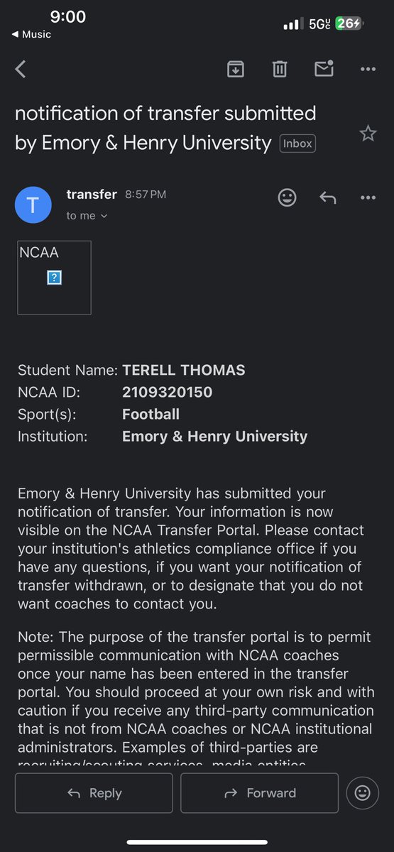 Terell tweet media