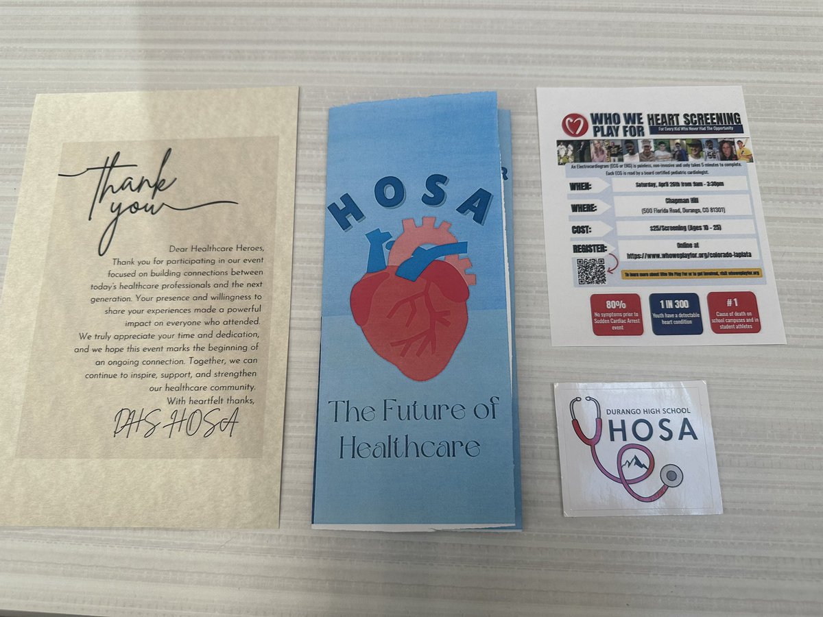 Dr. Karen Cheser (@durangosupt) on Twitter photo What a fantastic healthcare professionals event put on by the Durango High School HOSA ( health sciences pathway) students. Food created by the student culinary program and flower arrangements by the agriculture program. <a href="/Durango9R/">Durango 9-R</a> What a fantastic healthcare professionals event put on by the Durango High School HOSA ( health sciences pathway) students. Food created by the student culinary program and flower arrangements by the agriculture program. <a href="/Durango9R/">Durango 9-R</a>