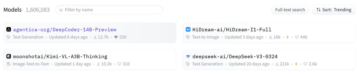 Agentica_'s tweet image. We're trending on @huggingface models today! 🔥
Huge thanks to our amazing community for your support. 🙏
