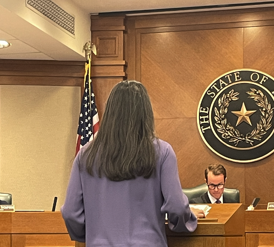 Today, Natasha DeHart with <a href="/BENDTDISTILLING/">BENDT DISTILLING CO.</a>  testified in favor of Chairman  <a href="/DadePhelan/">Dade Phelan</a> 's HB 4517 which establishes a process for Texas distillers to use when a wholesaler is delinquent in payment.  Thanks Chairman Phelan for supporting Texas small businesses!