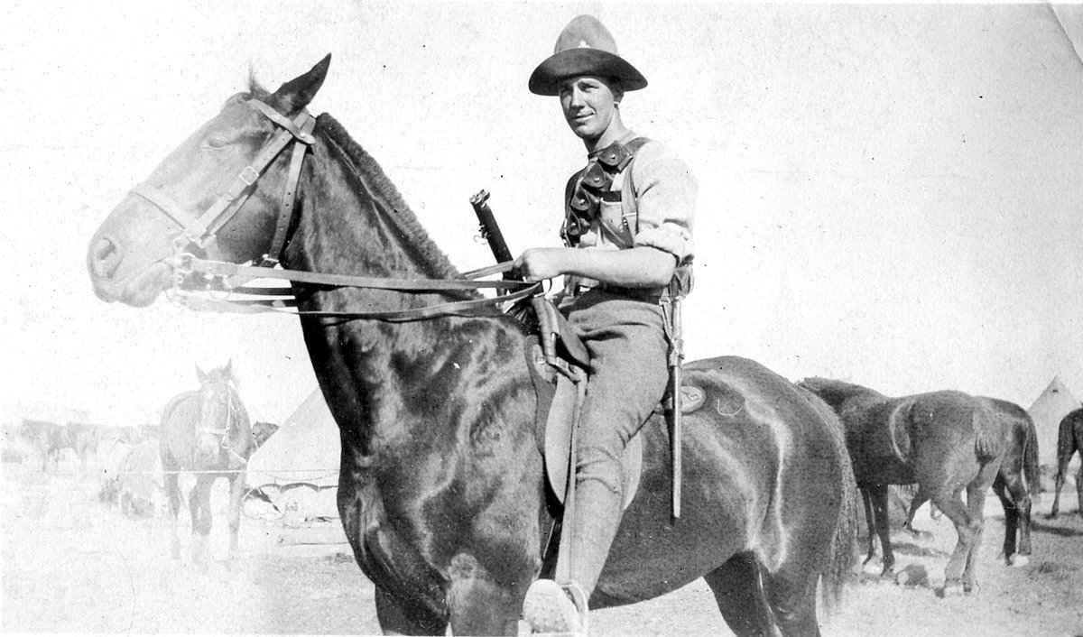 110 years ago today Trooper Clarke's record of first day in Alexandria:

"... To beach in afternoon for swim. Decent. Lorna crook, spent evening making cocoa etc. Fun at tea-time building bivvies etc. Feeling A1, the sea breeze being much cooler than the desert breeze in Cairo."
