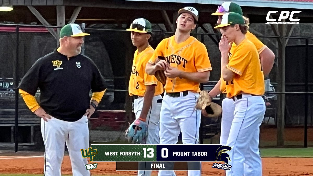 WFTitanBaseball's tweet photo. 🚨🚨No Hitter Alert🚨🚨

Greyson Jones tosses a No Hitter tonight as the Titans pick up a 13-0 CPC Win over Mt. Tabor!  Titan!!  The Village Boys are back in action on Thursday at 6:00! #VillageBoys #CPCBaseball https://t.co/k5KxAfOcBh