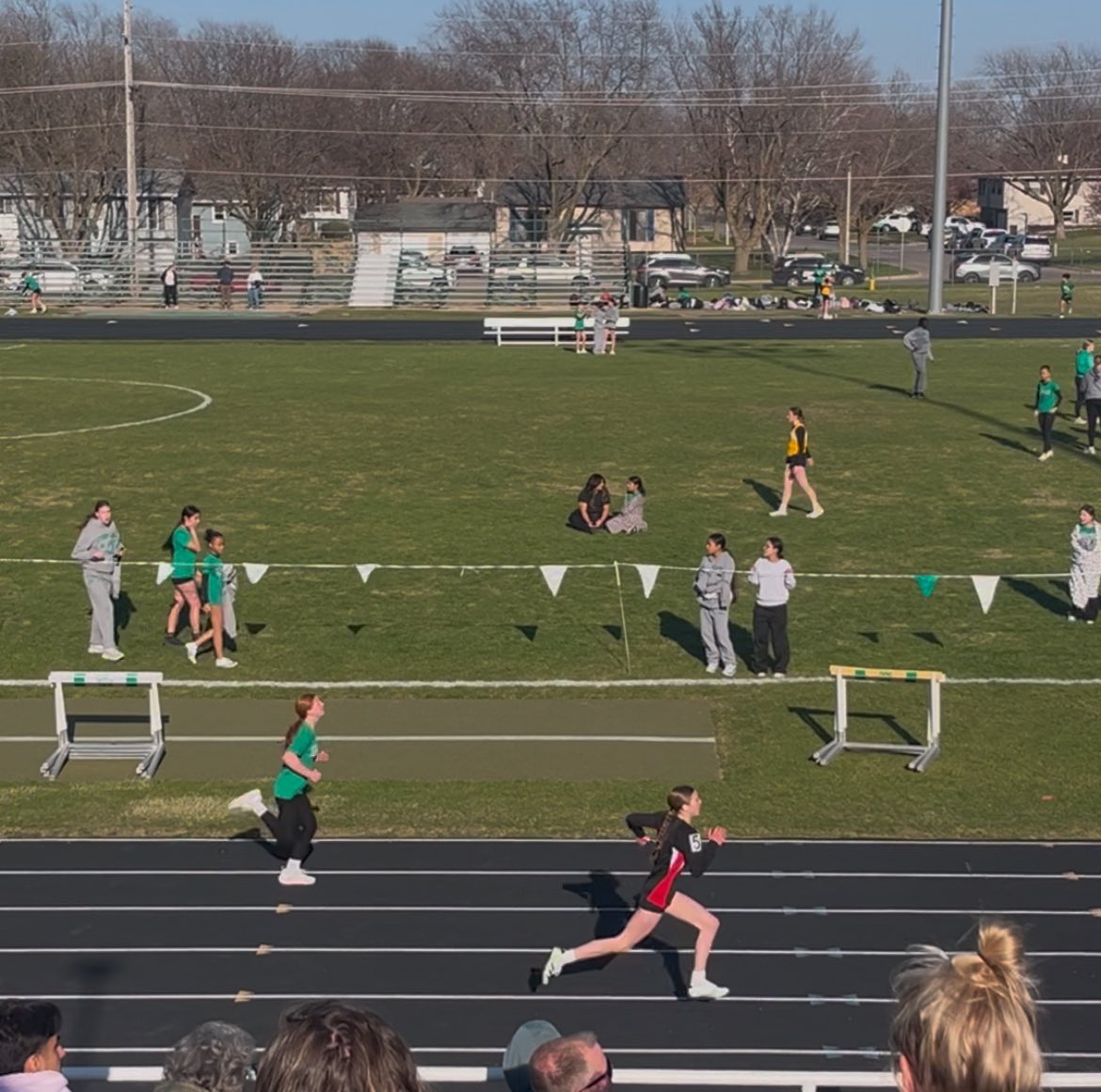 Track meets: where kids learn to be accountable for their own performance. 💚 🤍 #runlittleredrun