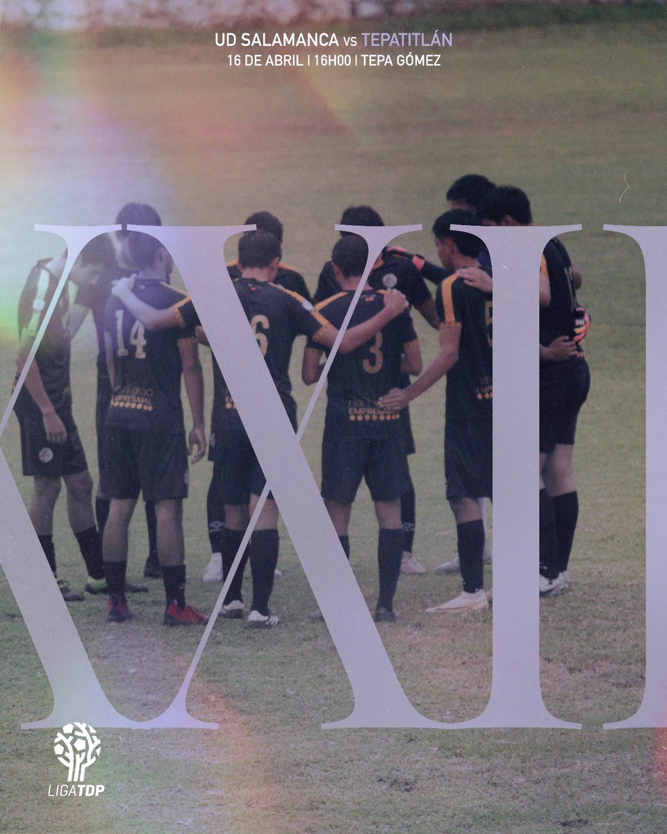 #UDSalamanca | ⚽ 𝐉𝐎𝐑𝐍𝐀𝐃𝐀 2️⃣2️⃣

¡𝐔́𝐥𝐭𝐢𝐦𝐨! 🥹

📆 16 de Abril
⏰ 16:00 🇲🇽 | 00:00 🇪🇸
🆚 Tepatitlán 
🏟 Tepa Gómez

🏳 #CRE100DO 🏴