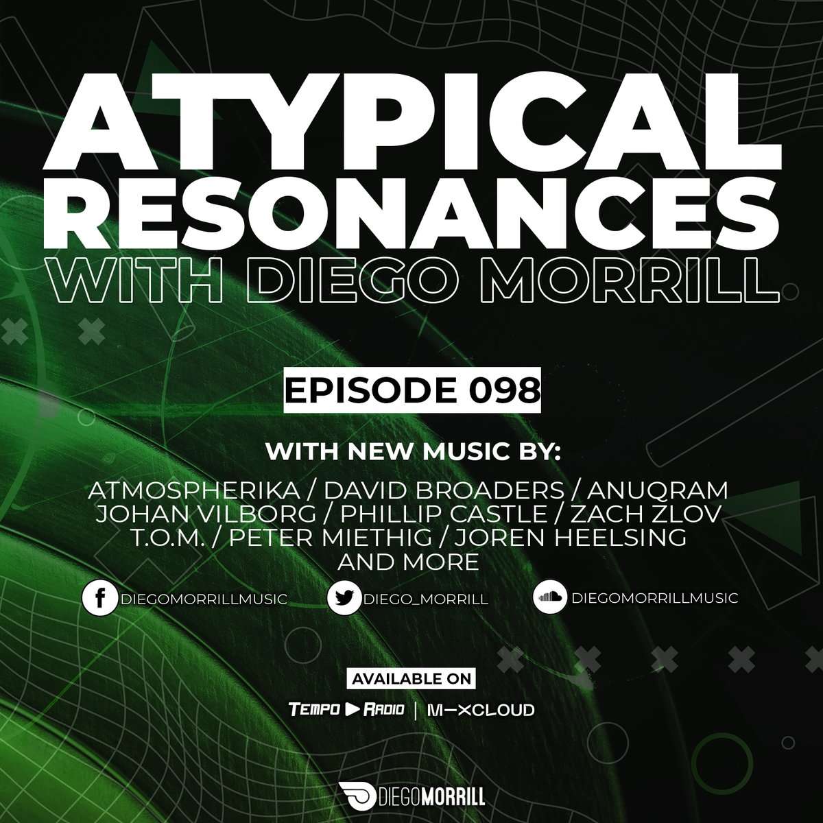 Diego_Morrill's tweet image. A new episode of Atypical Resonances is here!
Music by: @DavidBroaders @anuqram @JohanVilborg @DJPhillipCastle @Tranceomatic @joren_heelsing @ZachZlov @PMiethig and more!

Listen: youtube.com/watch?v=-Qph91… ⬅