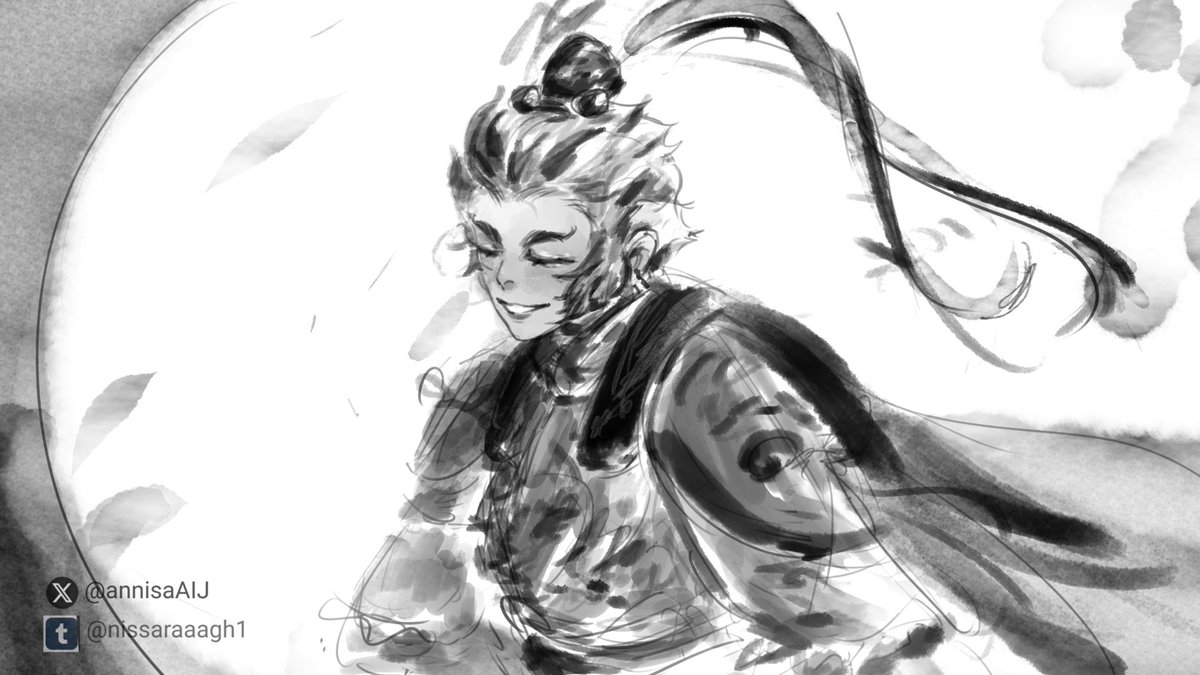 AnnisaAij's tweet image. My glorious beautiful king 🐒☀️
#jttw #wukong #LMKfanart #BlackMythWukong #fanart