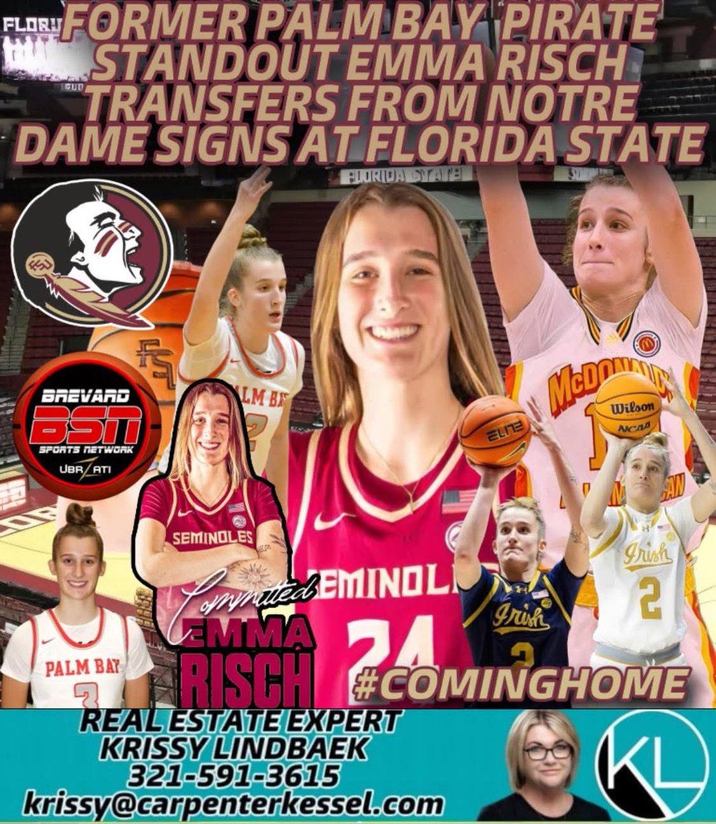 BrevardSportsNetwork (@sportsbrevard) on Twitter photo BSN #COLLEGEBASKETBALL: FORMER <a href="/PalmBayGBB/">PalmBayHS-GBB_LegacyArchive</a> STANDOUT <a href="/Erisch_2/">Emma Risch</a> COMING HOME TO SUNSHINE STATE, SIGNS TO PLAY WITH <a href="/fsuwbb/">FSU Women's Basketball</a>:
Read all about it here: facebook.com/share/p/15Gc14…
#ComingHome #seminoles BSN #COLLEGEBASKETBALL: FORMER <a href="/PalmBayGBB/">PalmBayHS-GBB_LegacyArchive</a> STANDOUT <a href="/Erisch_2/">Emma Risch</a> COMING HOME TO SUNSHINE STATE, SIGNS TO PLAY WITH <a href="/fsuwbb/">FSU Women's Basketball</a>:
Read all about it here: facebook.com/share/p/15Gc14…
#ComingHome #seminoles