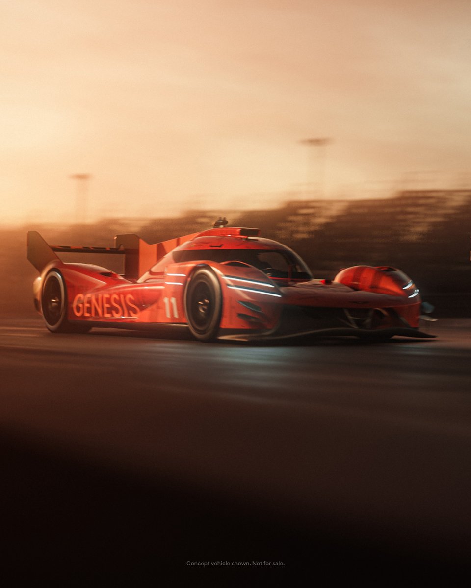 GenesisUSA's tweet photo. Unleashing a new force in racing: The GMR-001 Hypercar. The future of performance starts now.

#GenesisUSA #GenesisMagma #GMR001 

Concept vehicle shown. Not for sale. https://t.co/tbeyyA8AJp