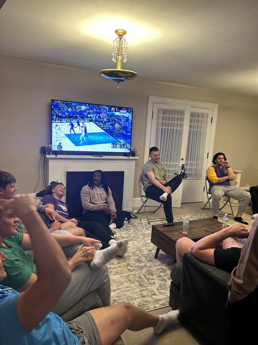 Hannah Nussbaum (@hannussbaum) on Twitter photo Feeding these guys once a month has quickly become one of my favorite things! Ended pasta night with a little friendly competition. These guys bring us so much joy on and off the field! 💜🙌 <a href="/coachcjnuss/">Christian Nussbaum</a> Feeding these guys once a month has quickly become one of my favorite things! Ended pasta night with a little friendly competition. These guys bring us so much joy on and off the field! 💜🙌 <a href="/coachcjnuss/">Christian Nussbaum</a>