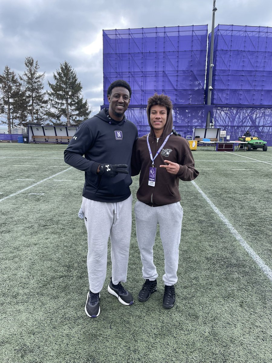 Eli.Jackson5 (@jackson5eli) on Twitter photo had fun watching <a href="/NUFBFamily/">Northwestern Football</a> practice today, great energy. got to watch film w the wr’s and learned alot. Also talked to <a href="/ArmonBinns/">A.B.</a> about the program. Will be back in the summer for camp.<a href="/Qb6Trae/">Trae Taylor</a> <a href="/RockPerkins52/">Bill Perkins</a> <a href="/Sports4Illinois/">Illinois Sports Updates</a> had fun watching <a href="/NUFBFamily/">Northwestern Football</a> practice today, great energy. got to watch film w the wr’s and learned alot. Also talked to <a href="/ArmonBinns/">A.B.</a> about the program. Will be back in the summer for camp.<a href="/Qb6Trae/">Trae Taylor</a> <a href="/RockPerkins52/">Bill Perkins</a> <a href="/Sports4Illinois/">Illinois Sports Updates</a>
