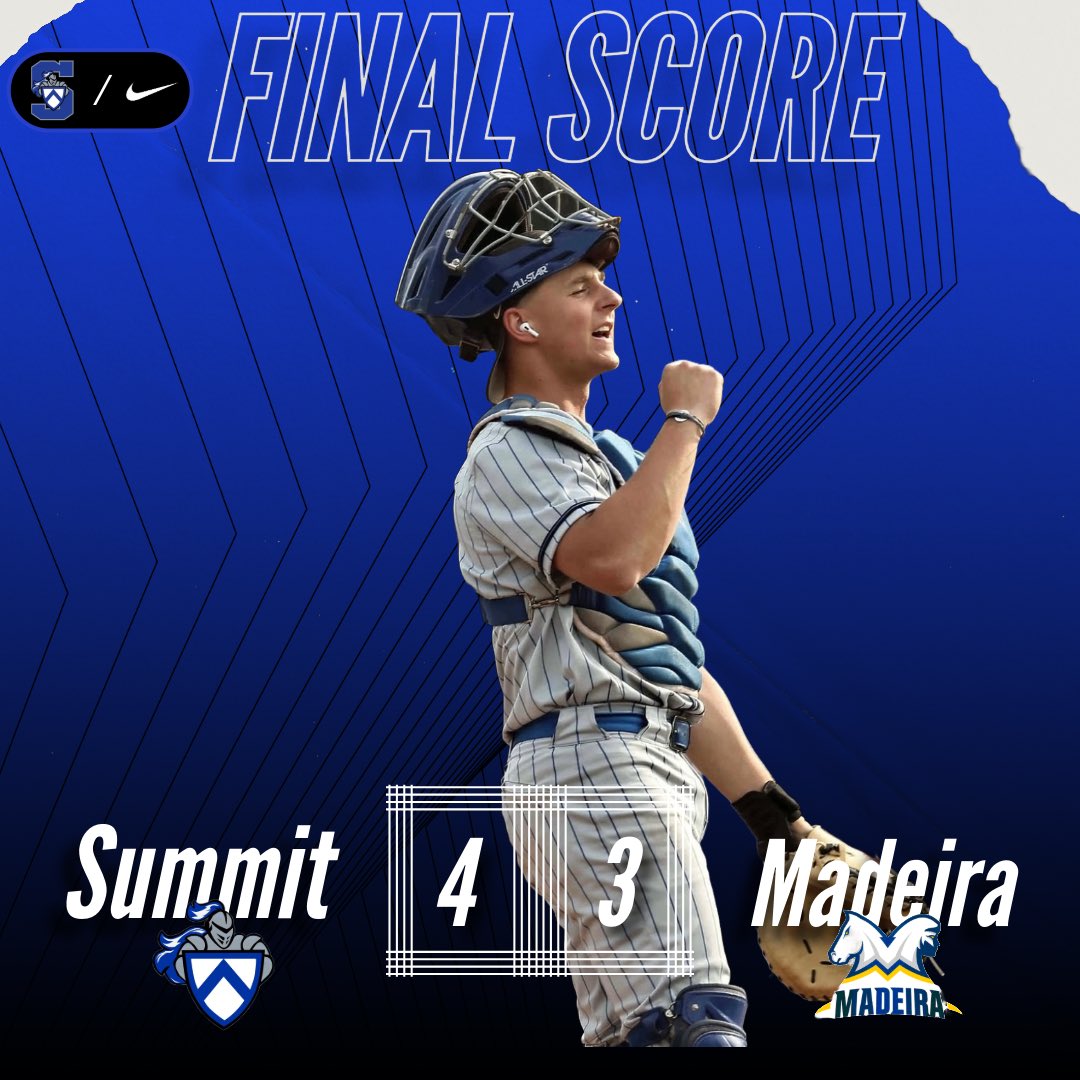 Summit Athletics (@scdathletics) on Twitter photo ๐๐๐๐๐๐๐๐โพ๏ธ
The Silver Knights keep their momentum rolling with a home win over Madeira!
<a href="/SummitBaseball2/">Summit Baseball 2024-25</a> | ๐ธ: <a href="/tonyphotos/">Anthony Tribble</a> ๐๐๐๐๐๐๐๐โพ๏ธ
The Silver Knights keep their momentum rolling with a home win over Madeira!
<a href="/SummitBaseball2/">Summit Baseball 2024-25</a> | ๐ธ: <a href="/tonyphotos/">Anthony Tribble</a>