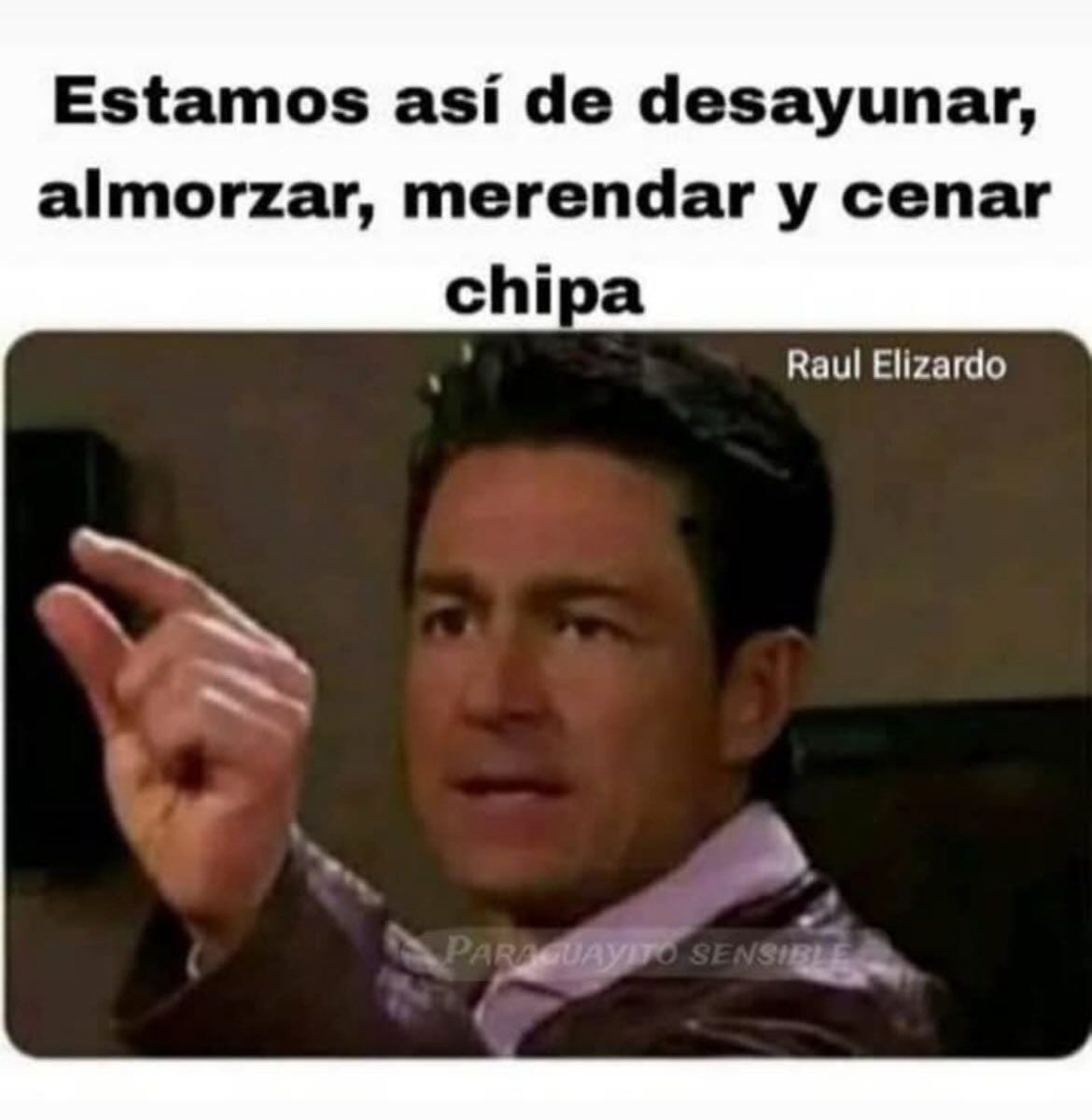 Todos: que vas a hacer en semana santa? Yo: comer chipa🙃