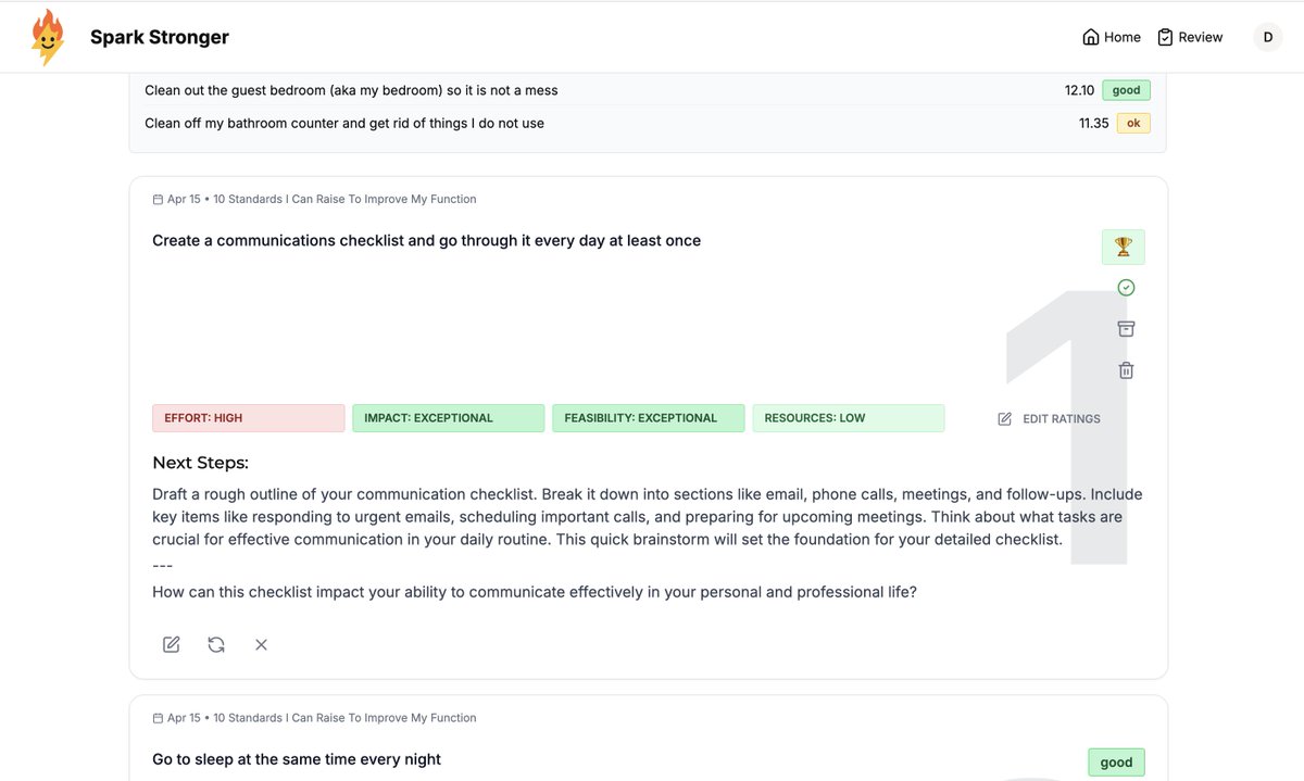 HowdyDanielle's tweet image. Today's likely unnecessary feature I added to SparkStronger.com was the trophy for completing an idea. I wanted a visual representation to show lists with completed items because visual progress is important! #buildinpublic
@cursor_ai