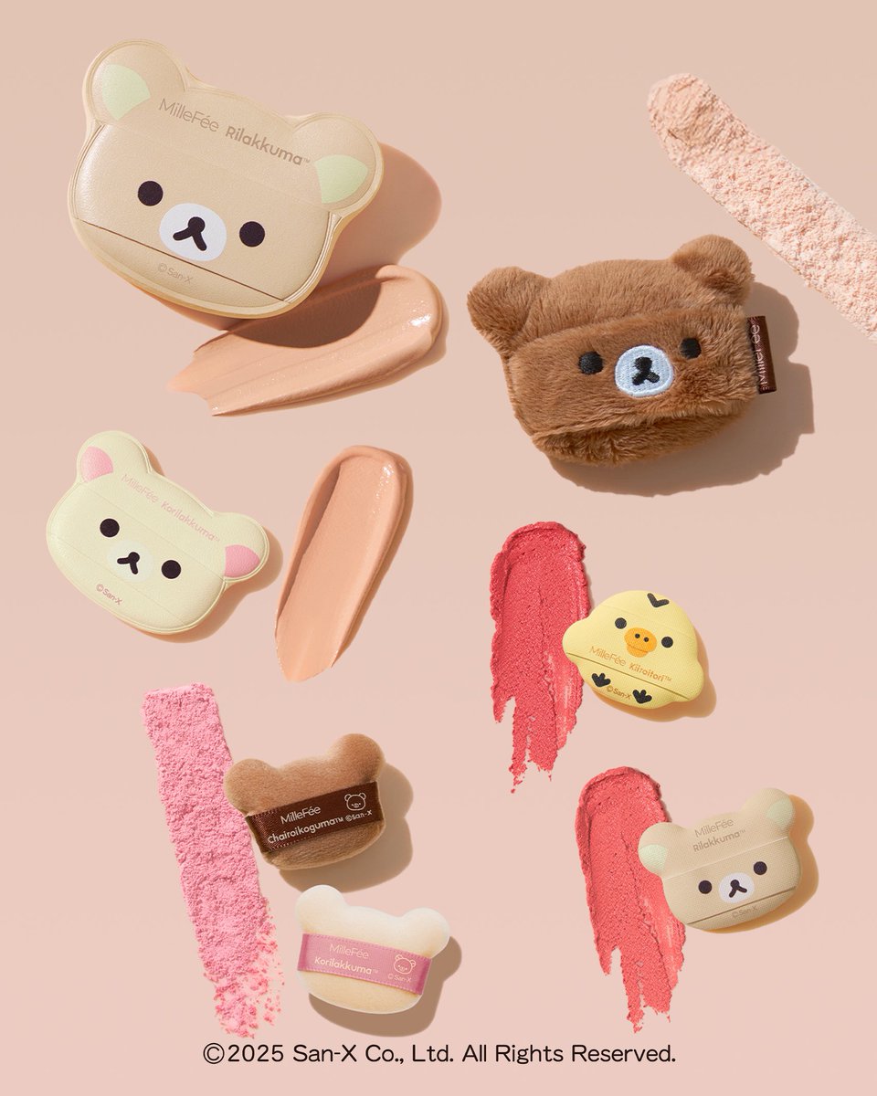 MilleFée × Rilakkuma🐻🌼 リラックマパフシリーズ数量限定販売