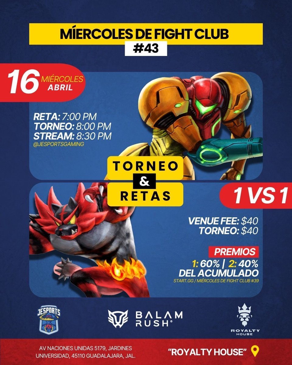 ÉPALE ÉEEPAALEEE 🗣️

Nos vemos en la reta del miércoles en punto de las 7 pm, sobrin@s 🫡

Inscripción ➡️ DM 📨