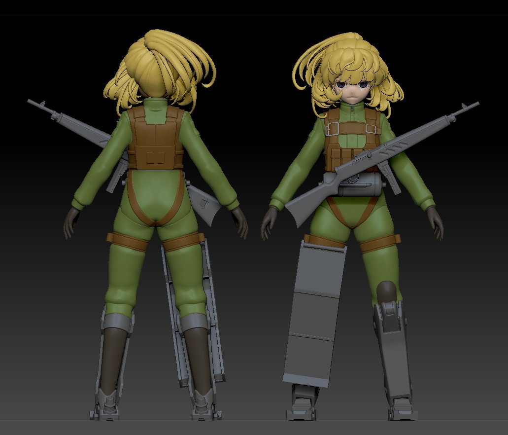 KH_TAIWAN's tweet image. 次はポージング……なんだけど、
人型フィギュア作るの初めてだから、
毎ステップが未知の海に突っ込んでる感じでめっちゃ不安..