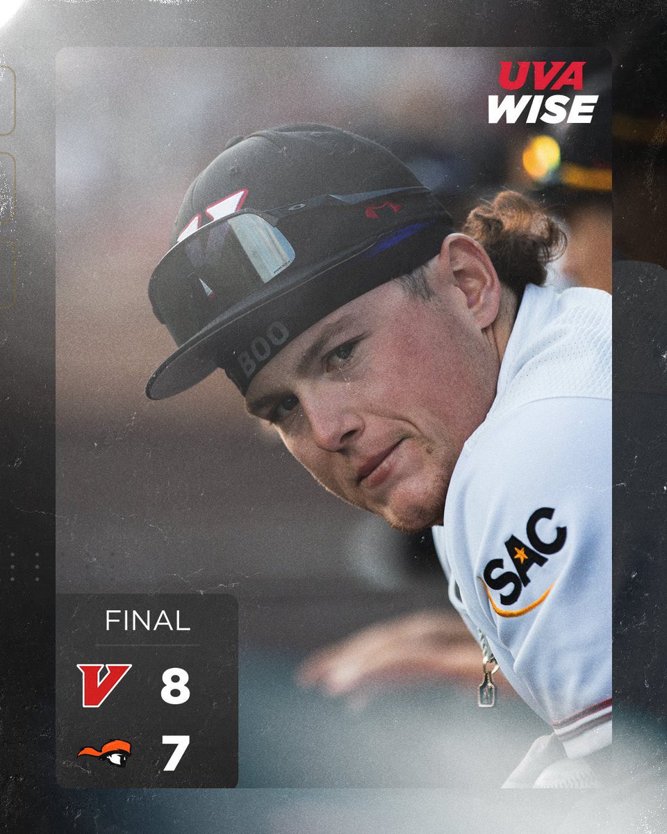 UVA Wise Athletics (@uvawisecavs) on Twitter photo Cardiac Cavs Do It Again, topping Tusculum 8-7 in 11 innings! Dalton Chapman drives in Carter Babb to put the Cavs ahead, while Mason McAlarnis throws 3 perfect innings of relief to record his first career win!
#GoCavsGo #winning #IgnitedWeStand <a href="/UVAWiseBaseball/">UVA Wise Baseball</a> Cardiac Cavs Do It Again, topping Tusculum 8-7 in 11 innings! Dalton Chapman drives in Carter Babb to put the Cavs ahead, while Mason McAlarnis throws 3 perfect innings of relief to record his first career win!
#GoCavsGo #winning #IgnitedWeStand <a href="/UVAWiseBaseball/">UVA Wise Baseball</a>