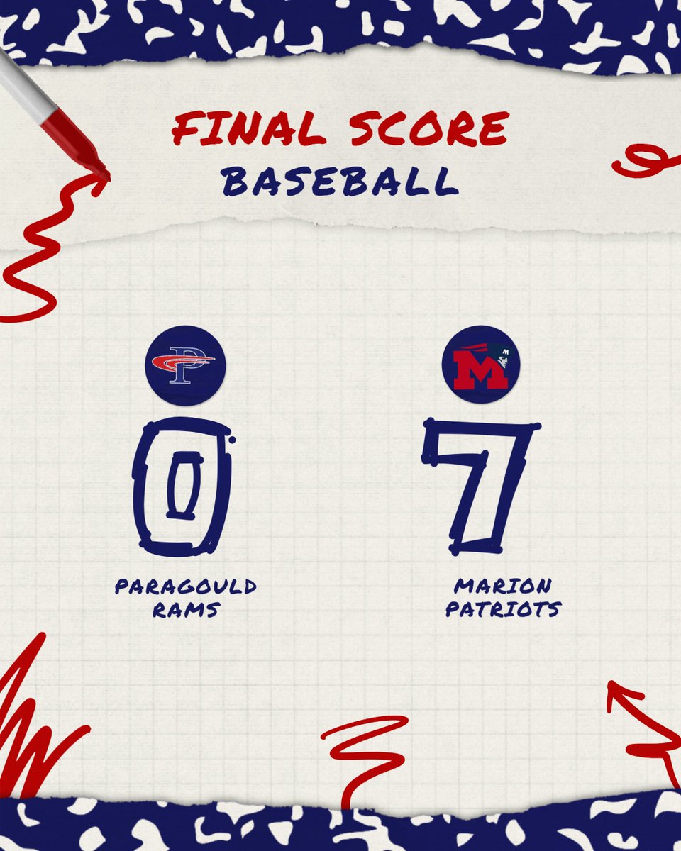 ⚾ Pats sweep the Rams on the baseball diamond, improving to 5-3 in the 5A East!
#RepTheM