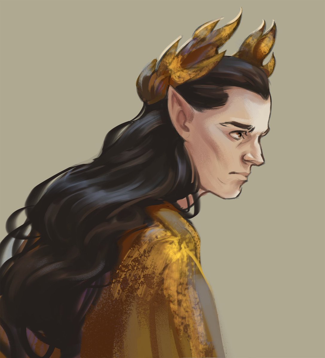 garybabuna's tweet image. Had this genius idea once to draw every character I haven’t drawn yet… yeah, that didn’t last long #Kemen #GilGalad #TheRingsOfPower #TROPfanart