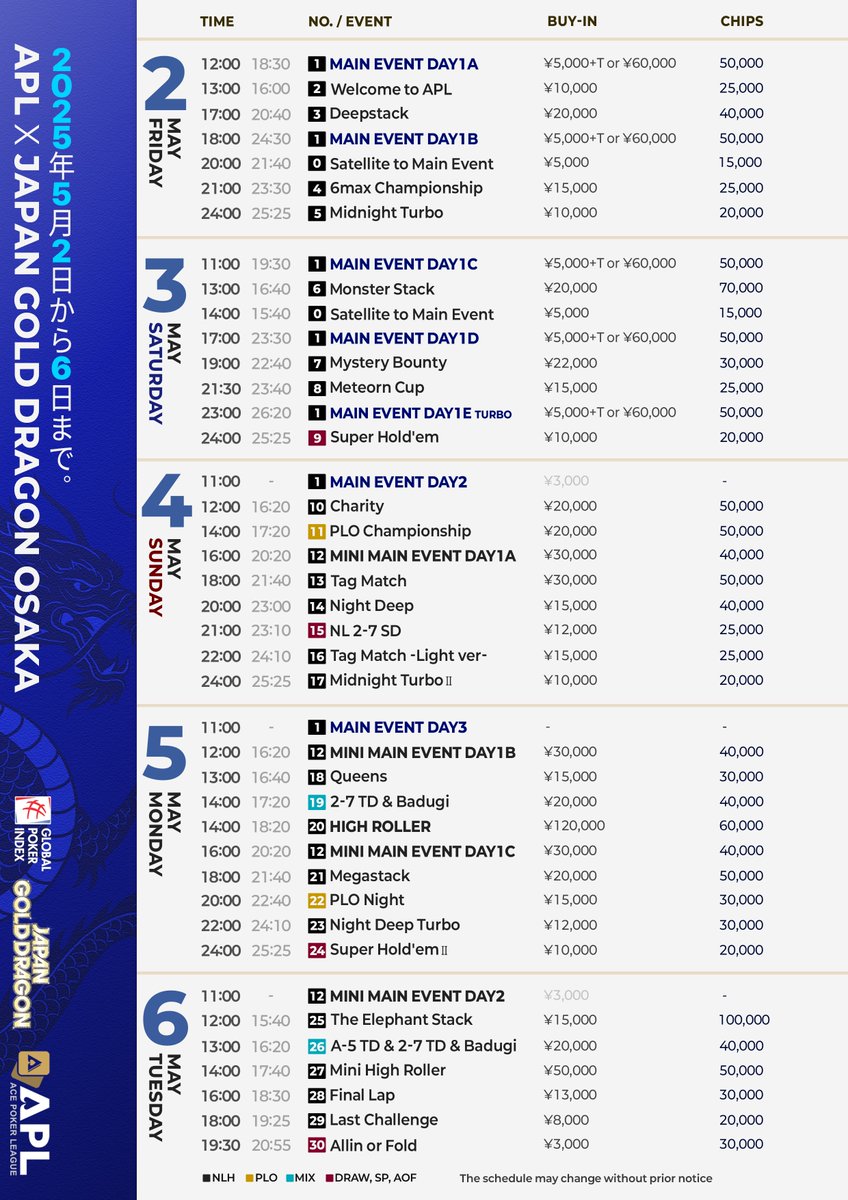 thak_2022's tweet photo. APL 오사카 5월2일~5월 6일 https://t.co/h31DhZEwlS
