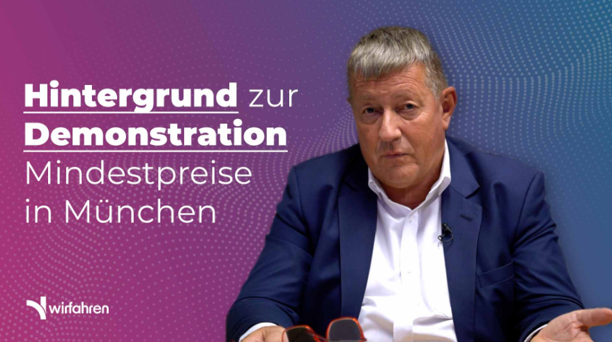 Mindestpreise für Mietwagen? Falsches Signal!

Was als Schutz fürs Taxi gedacht ist, trifft vor allem die Fahrgäste: Höhere Preise, weniger Nachfrage und Jobverluste.

Wir sagen: Keine Mindestpreise – für faire, digitale und bezahlbare Mobilität!

📽️ t1p.de/fair-mobilitaet