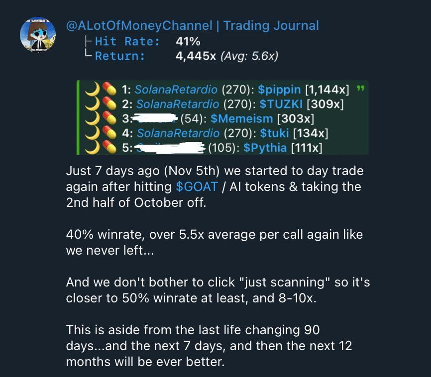 Crypto_Retardio's tweet photo. Nothing has changed since we've started.
Except the number of #OnChain traders we've educated, and helped become profitable.
Soon, the supercycle will start.
Our entries will be the same, but the multiples will be higher, and reached faster. #SmartSignalTrading
P.S - The 62% winrate was when the stock market just "crashed" and BTC/SOL hit 90/180 day lows (respectively).