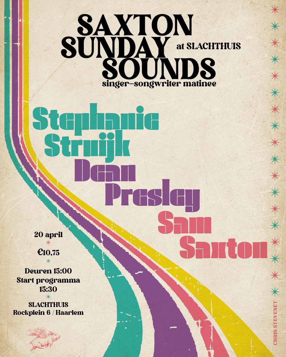 Eerste Paasdag in Haarlem! 
Er zijn nog kaartjes:
slachthuishaarlem.nl/programma/