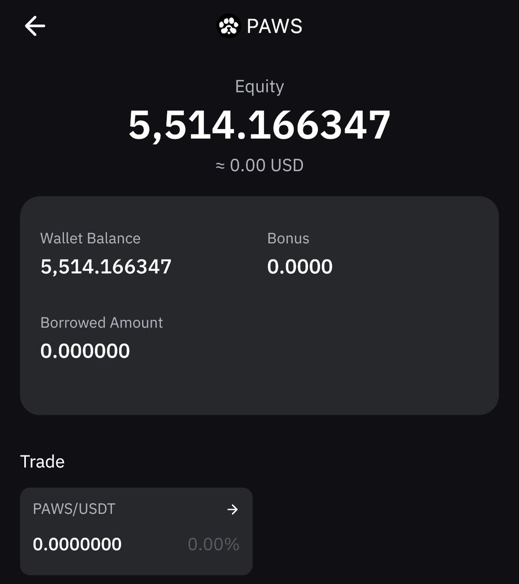 Now start checking your bybit 
New $PAWS distribution now ongoing 

$PAWS higher 🐾🚀