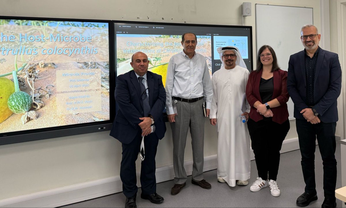 يهنئ مركز خليفة ميرندا بروكتر وذلك لحصولها على درجة الدكتوراة في الأحياء الخلوية والجزيئية ، متمنين لها مزيداً من التقدم والنجاح
KCGEB congratulates Dr. Miranda Procteron obtaining the degree of doctor in cellular and molecular biology, Wishing her more progress and success