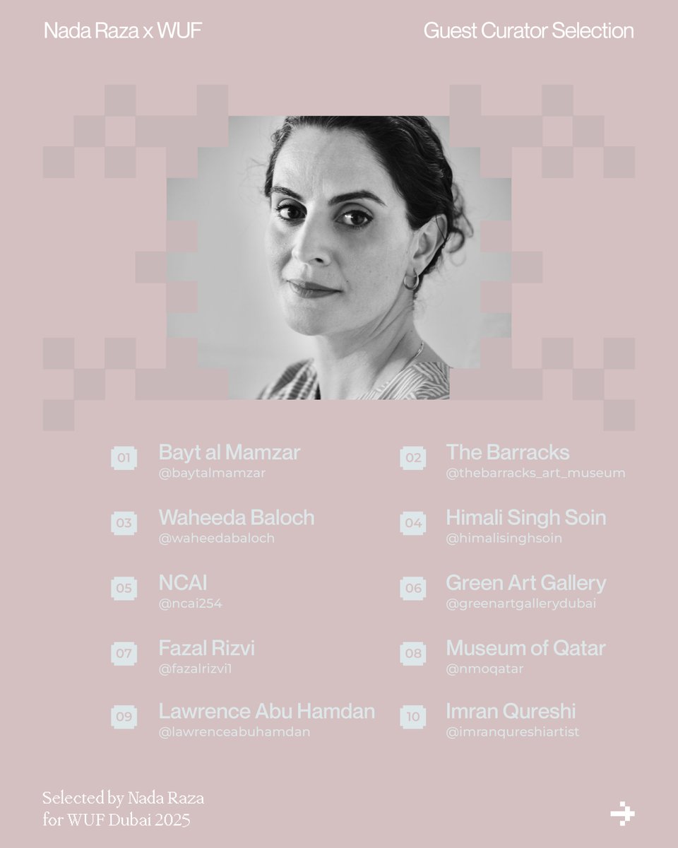 wufdotart's tweet image. Researcher, curator, writer.
Nada Raza brings to WUF Issue 004 a curatorial section shaped by historical rupture, resilience, and the politics of place.
Her selection reflects on cultural memory, feminist narratives, and the symbolic power of landscape—tracing connections across…