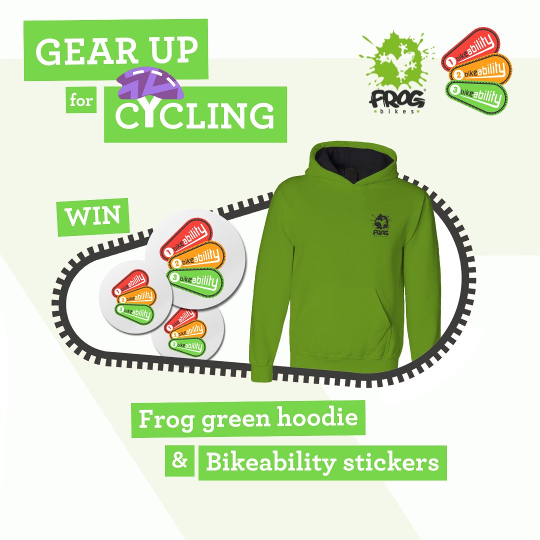 Bikeability (@bikeabilityuk) on Twitter photo Gear up for Cycling – Pedal in style! 🚲✨
Win an exclusive Frog Bikes hoodie and a set of Bikeability stickers—perfect for any cyclist who loves to ride in style.
✅ Like & Repost
✅ Follow <a href="/BikeabilityUK/">Bikeability</a> & @FrogBikes
✅ Reply with a 💚 emoji
Closes 20 Apr—T&Cs apply 🎁 Gear up for Cycling – Pedal in style! 🚲✨
Win an exclusive Frog Bikes hoodie and a set of Bikeability stickers—perfect for any cyclist who loves to ride in style.
✅ Like & Repost
✅ Follow <a href="/BikeabilityUK/">Bikeability</a> & @FrogBikes
✅ Reply with a 💚 emoji
Closes 20 Apr—T&Cs apply 🎁