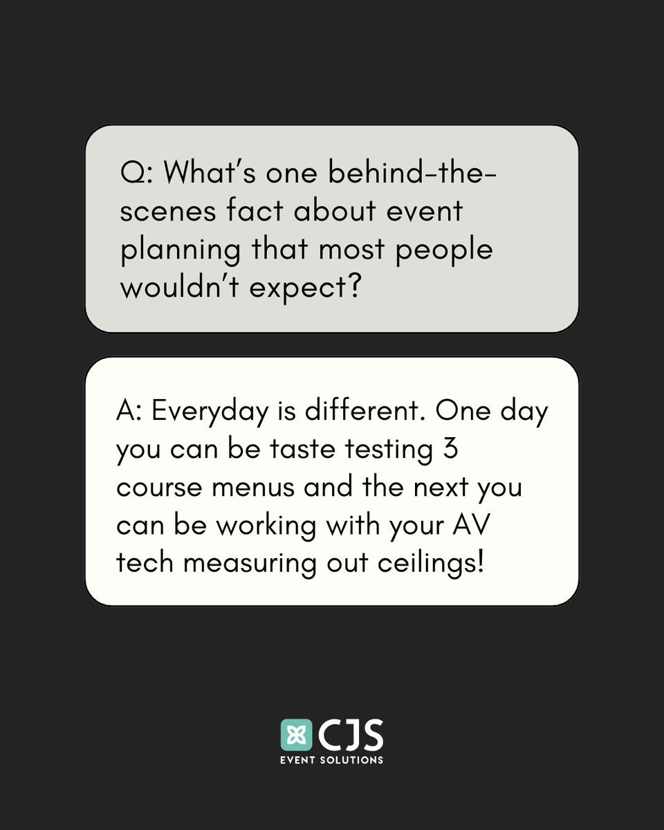 CJSEvents's tweet image. Get to know our Events Manager, Elly - we talk top tips, exciting events, and an Events Manager’s toolkit! 👀

#EventsManager #UKEventProfs #ADayWithElly #UKEvents