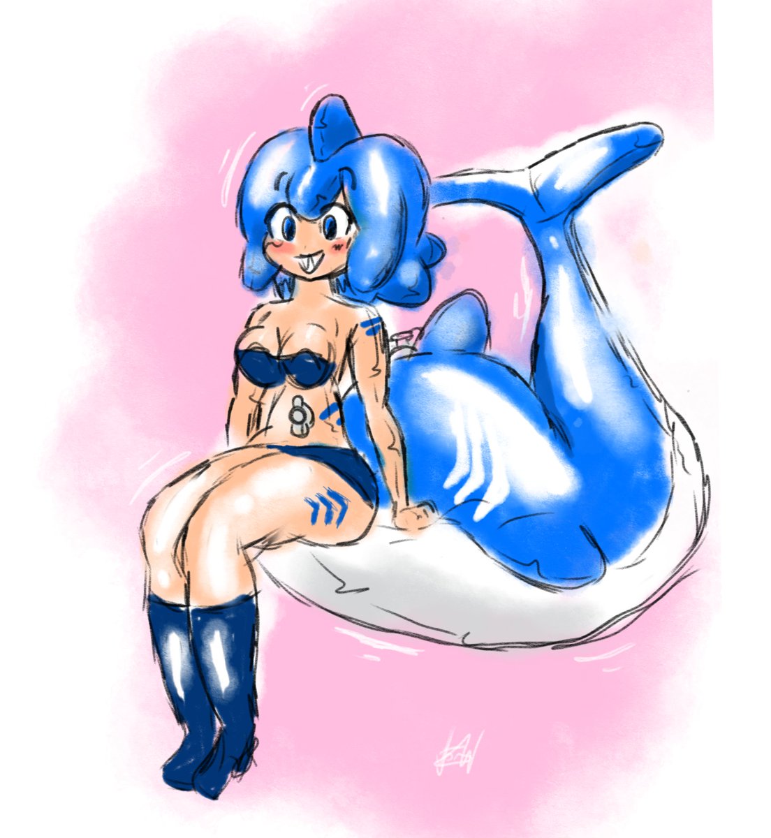 ๐LillyChanLooner๐โ๐๐๐ง๐๐๐น๐ฆ๐ฅ๐ฝ๐ฃ๐๐๐๐ช๐ (@lillythesqueak) on Twitter photo Testing a new drawing app, decided to draw <a href="/ShanylArt/">Shanyl Art</a>'s sharkgirl, she's so precious :3 Testing a new drawing app, decided to draw <a href="/ShanylArt/">Shanyl Art</a>'s sharkgirl, she's so precious :3