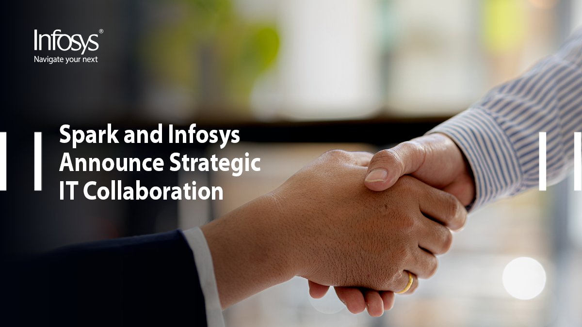 Infosys's tweet image. Infosys recently announced a strategic collaboration with Spark New Zealand to support the transformation of Spark’s technology delivery model through digital innovation. This partnership leverages #InfosysTopaz and #InfosysCobalt to reduce IT operating costs while accelerating…