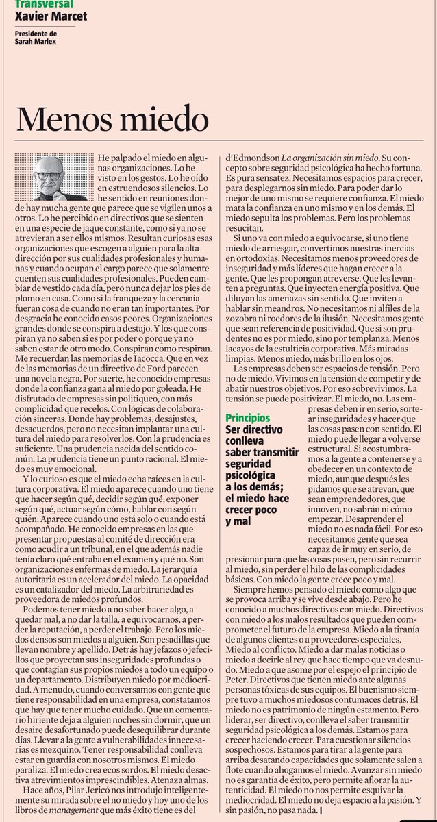 JEFE tóxico: desconfía y atemoriza, distante e inseguro, juzga y critica, culpa y castiga, ordena y obliga, se queja y se desespera.

LIDER al Servicio: cree y confía, exige y reconoce, escucha y comprende, enseña y aprende, busca soluciones y aprovecha recursos, inspira y