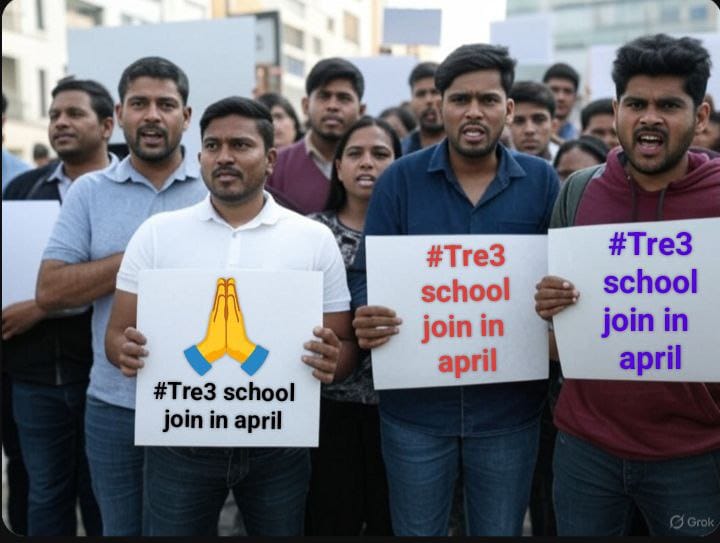 बिहार शिक्षा विभाग तत्काल प्रभाव से BPSC TRE3.0 शिक्षकों का स्कूल ALLOTMENT करके योगदान कराना सुनिश्चित करे !
संयम का बांध बहुत पहले ही टूट चुका 
अब और इम्तहान ना लीजिए 
कृपया संज्ञान लीजिए <a href="/BiharEducation_/">Education Department, Bihar</a>

#Tre3_school_join_in_april