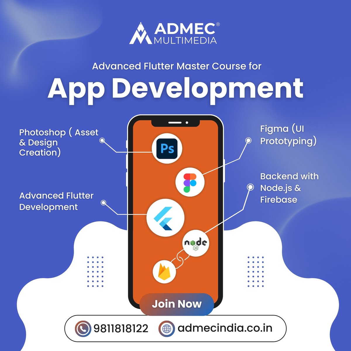 admecinstitute's tweet image. Advance your tech career by joining the Flutter App Development Training in Delhi at ADMEC – Learn to build stunning cross-platform apps from industry experts!
Check the Course here: shorturl.at/teAgP
#fluttermaster #fluttertraining