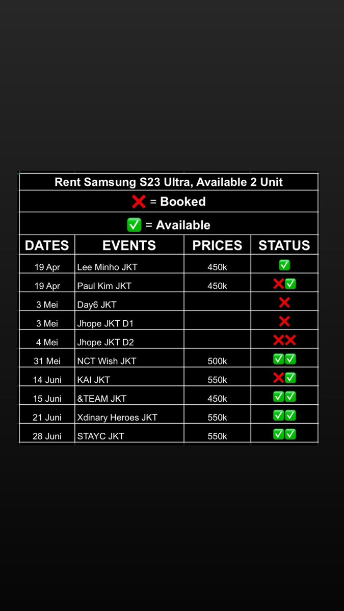 DM VIA IG |WTR OPEN RENT SEWA HP SAMSUNG S23 ULTRA tweet media